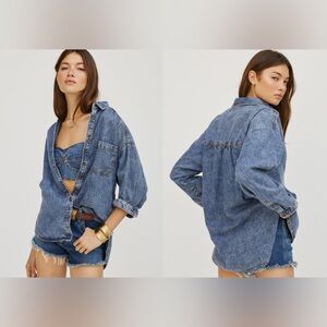 Pilcro by Anthropologie Classic Denim Buttondown
